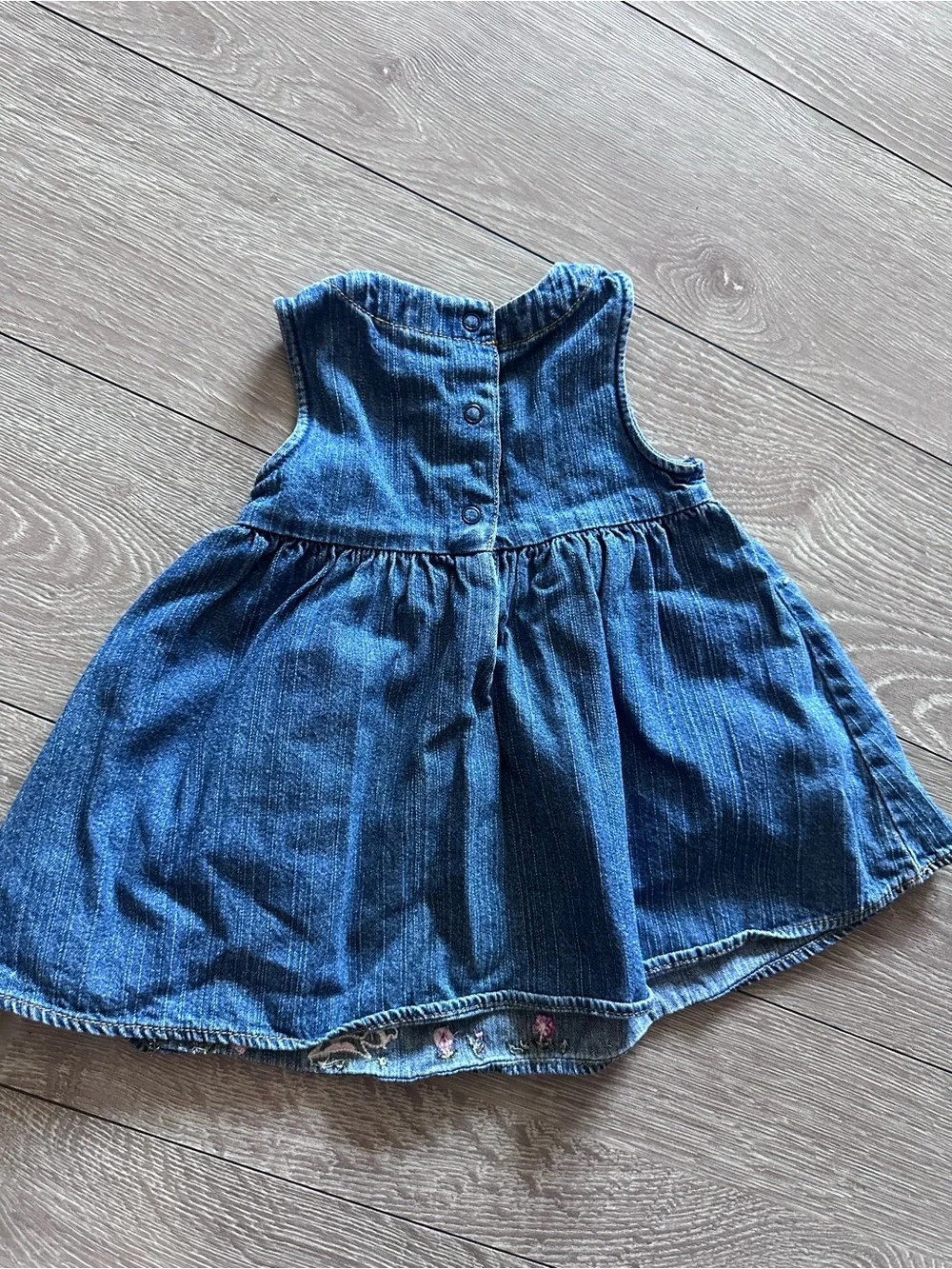 Gymboree Blue Denim Embroidered Toddler Dress